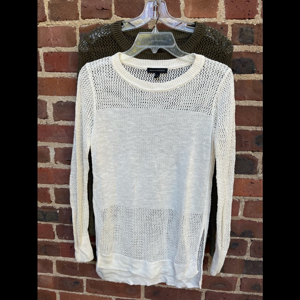 BANANA REPUBLIC Lot Of 2: Linen Sweater Size S